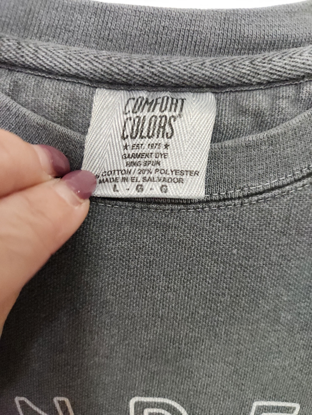 Comfort Colors Gray Mindful Movement Crewneck Sweatshirt - Picture 2 of 3